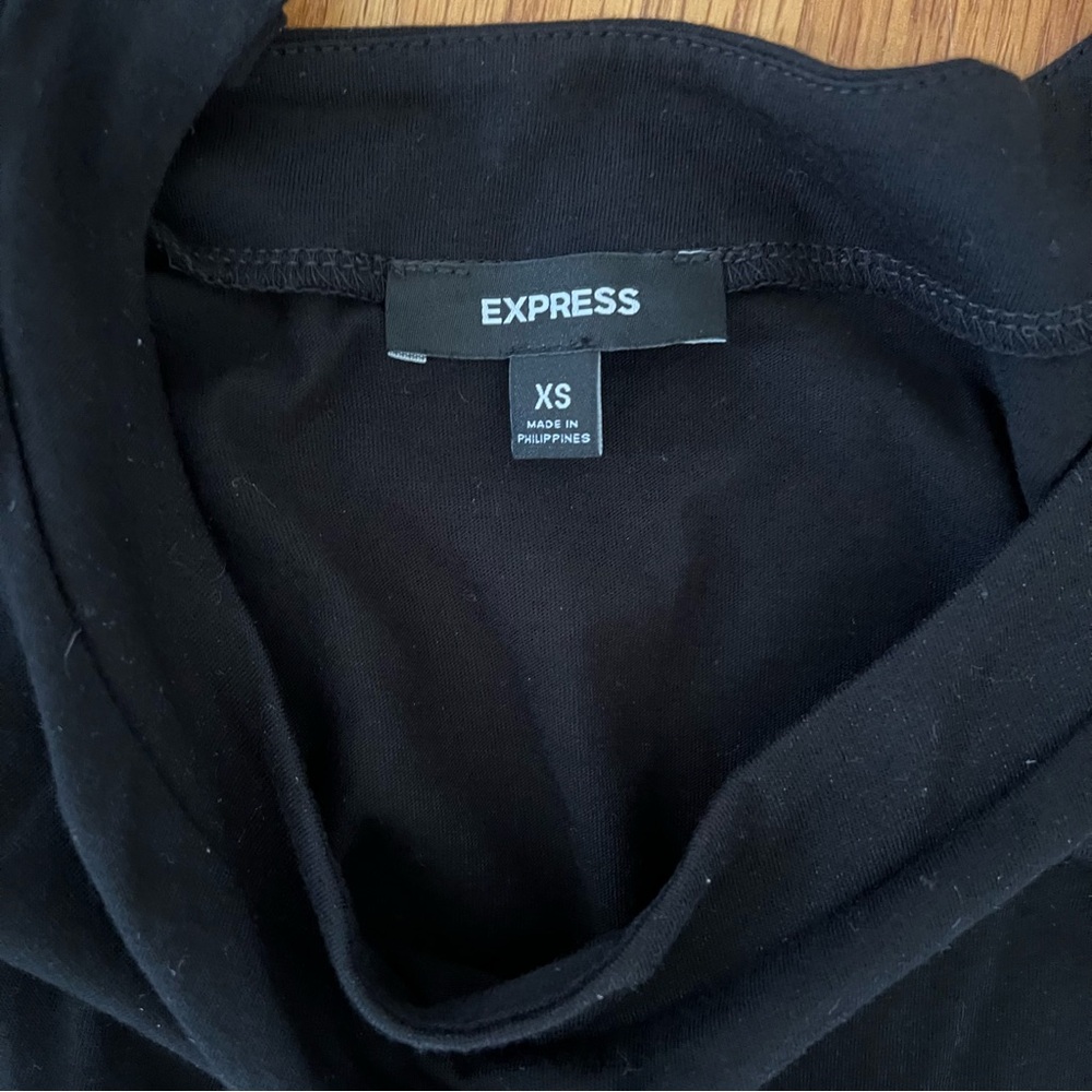 Express Black Sleeveless Button Shoulder Dress – XS - Picture 4 of 6